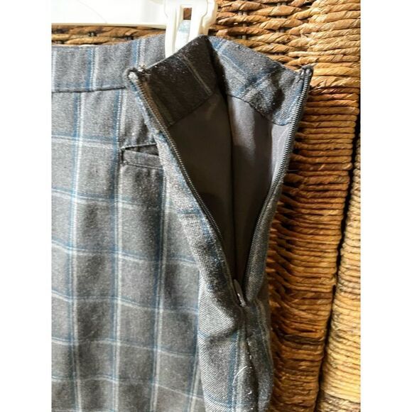 Gap School Girl Gray Checkered Plaid Skirt Fully Lined 16 - Picture 6 of 10